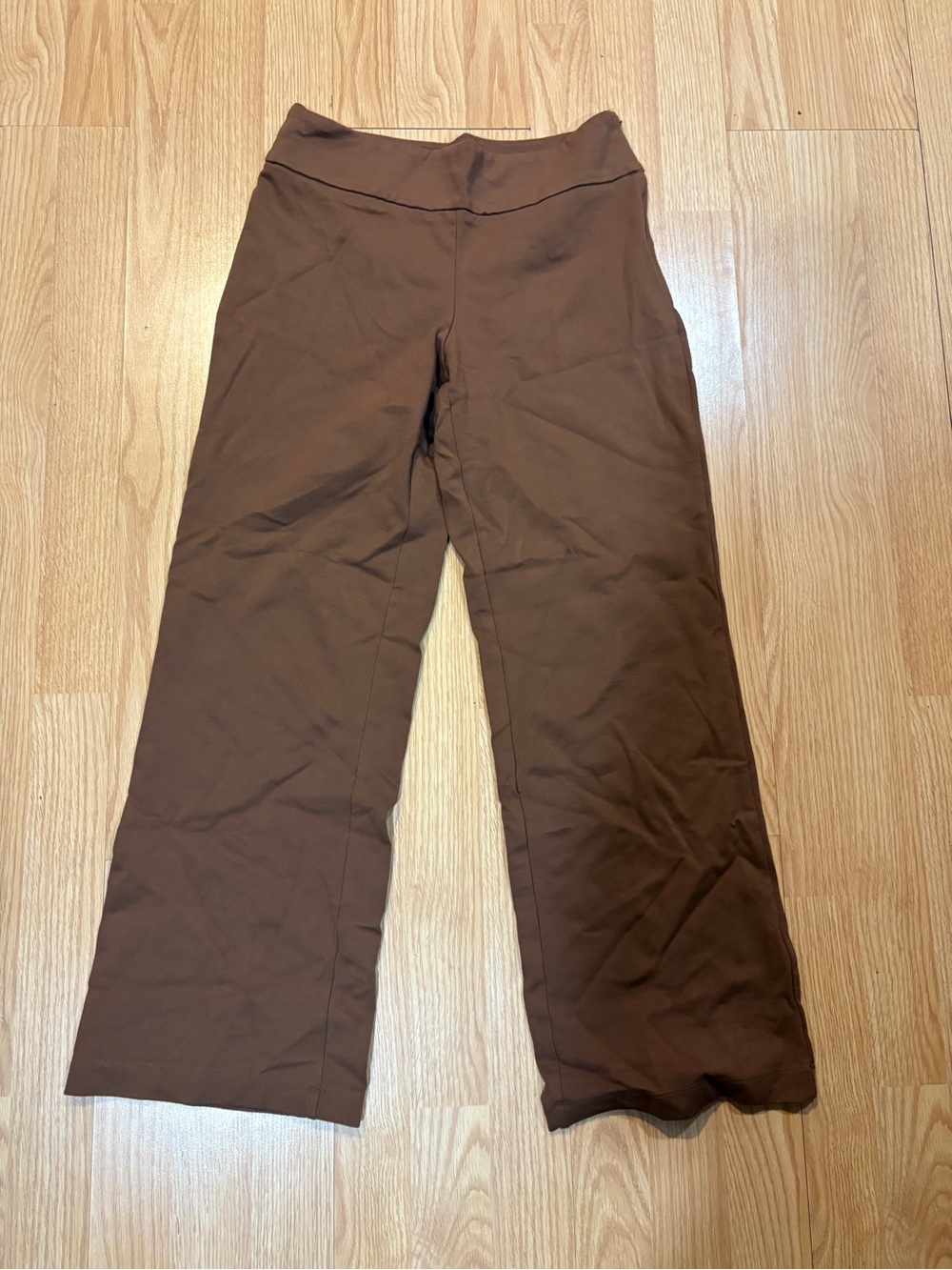Tahari Brown Wide-Leg Capris